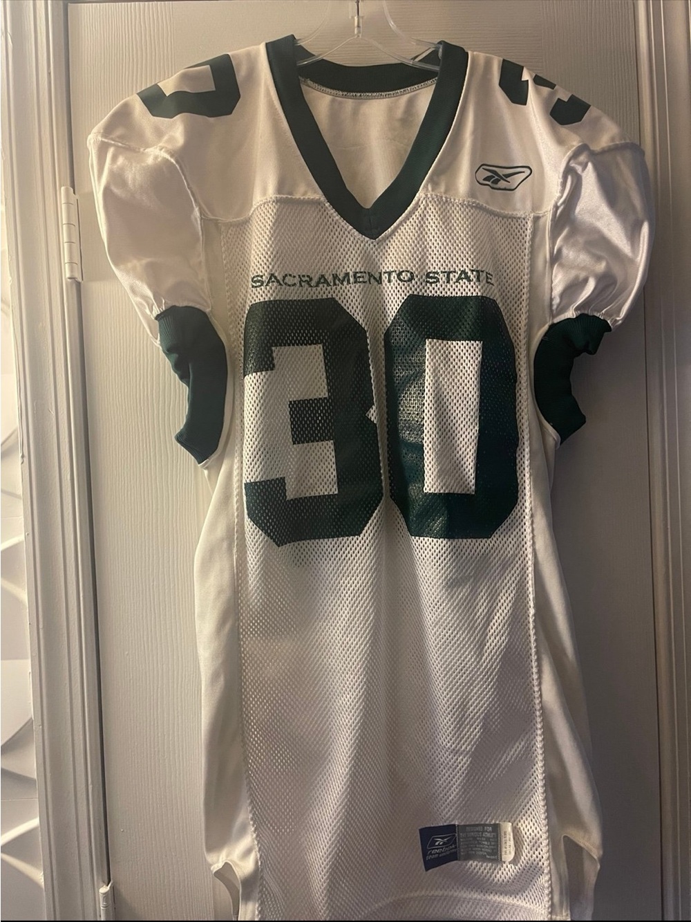 Sacramento State University Official Game Football Jersey #30  Medium  Reebok
